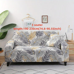 Printed Sofa Cover with Matching Pillowcase for Home Decor