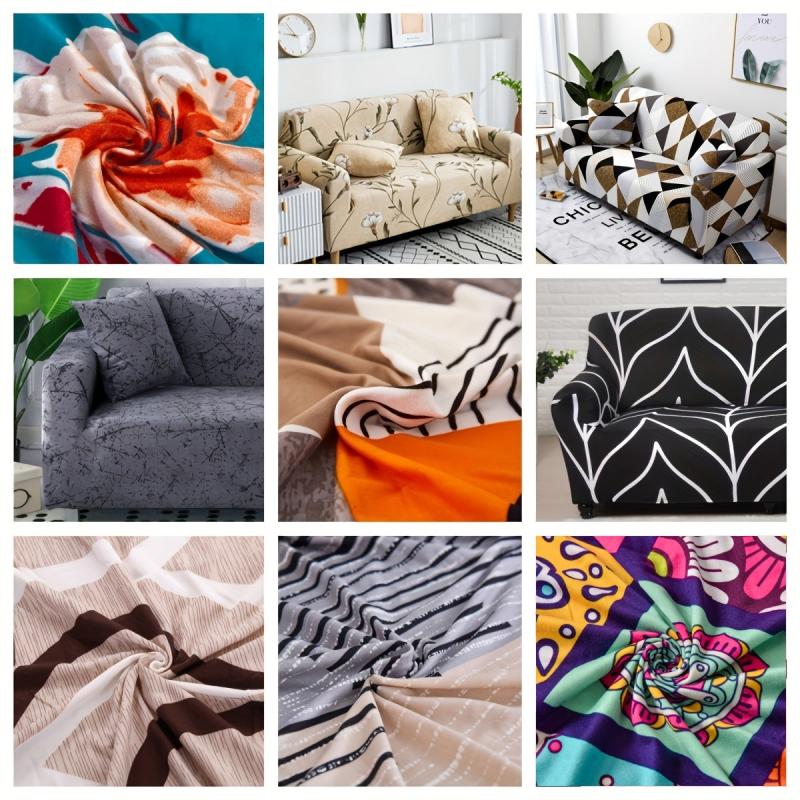 Printed Sofa Cover with Matching Pillowcase for Home Decor