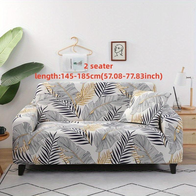 Printed Sofa Cover with Matching Pillowcase for Home Decor