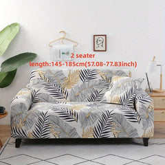 Printed Sofa Cover with Matching Pillowcase for Home Decor