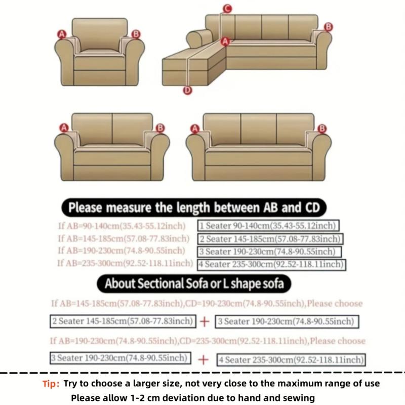 Printed Sofa Cover with Matching Pillowcase for Home Decor