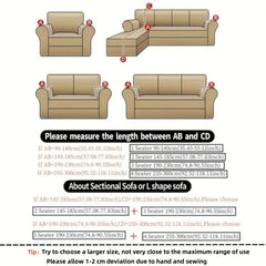 Printed Sofa Cover with Matching Pillowcase for Home Decor