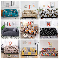 Printed Sofa Cover with Matching Pillowcase for Home Decor