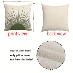 2pcs Bohemian Throw Pillow Covers Mountain Line Throw Pillowcase