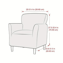Soft Velvet Armchair Slipcover Non-slip Furniture Protector Home Decor