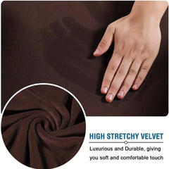 Soft Velvet Armchair Slipcover Non-slip Furniture Protector Home Decor