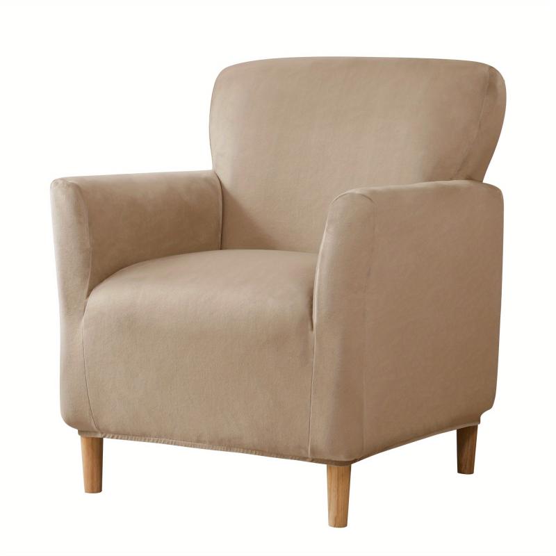 Soft Velvet Armchair Slipcover Non-slip Furniture Protector Home Decor