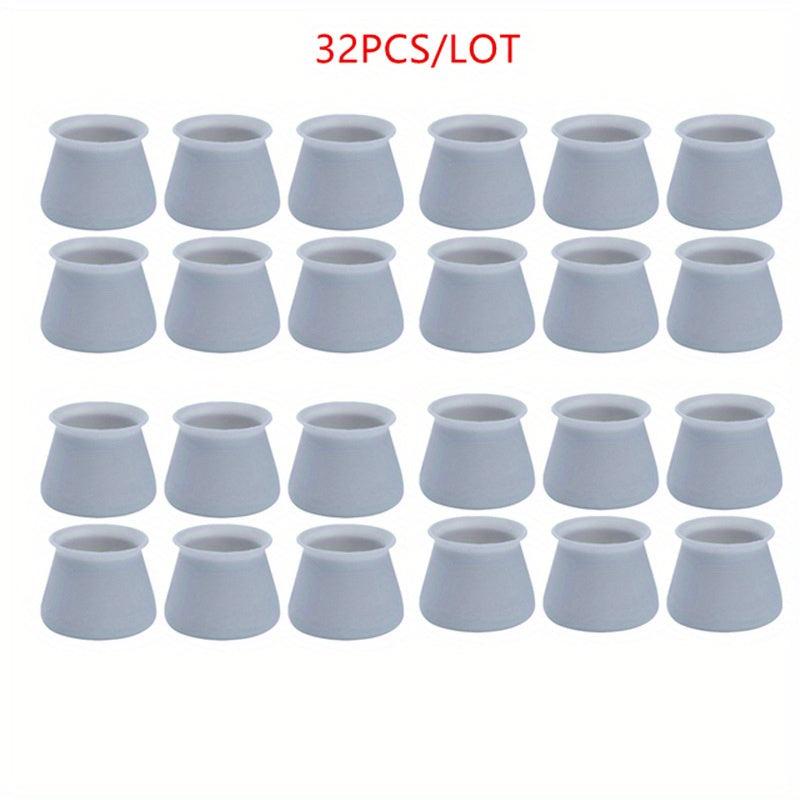 32pcs Silicone Table Chair Feet Cover Anti Scratch Anti Slip Leg Caps