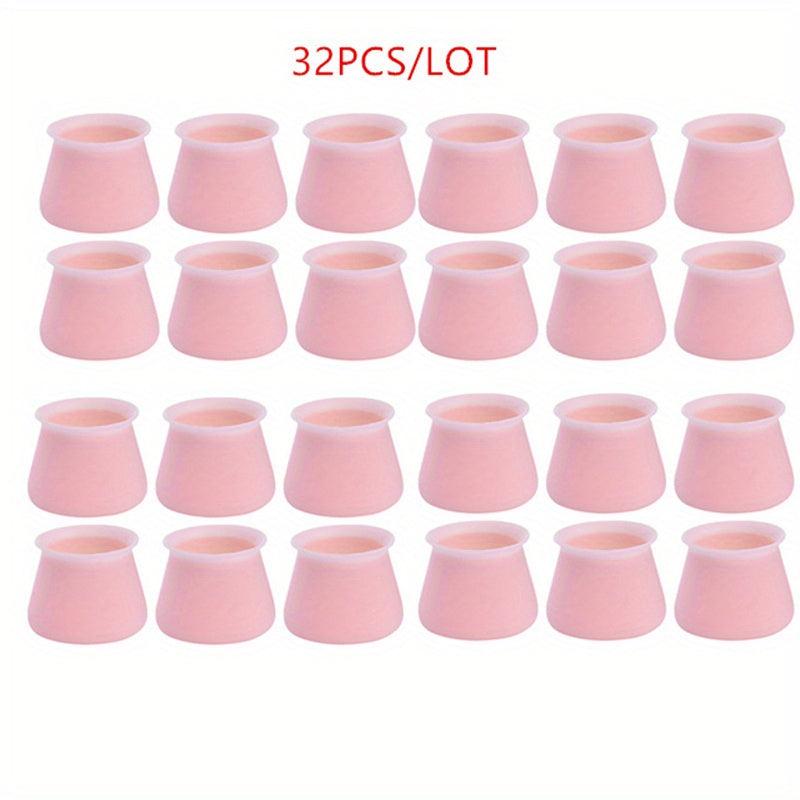 32pcs Silicone Table Chair Feet Cover Anti Scratch Anti Slip Leg Caps