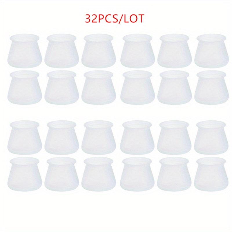 32pcs Silicone Table Chair Feet Cover Anti Scratch Anti Slip Leg Caps