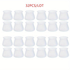 32pcs Silicone Table Chair Feet Cover Anti Scratch Anti Slip Leg Caps