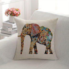 Indian Elephant Pillow Cover Bohemian Pillowcase for Home Decor