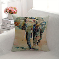 Indian Elephant Pillow Cover Bohemian Pillowcase for Home Decor