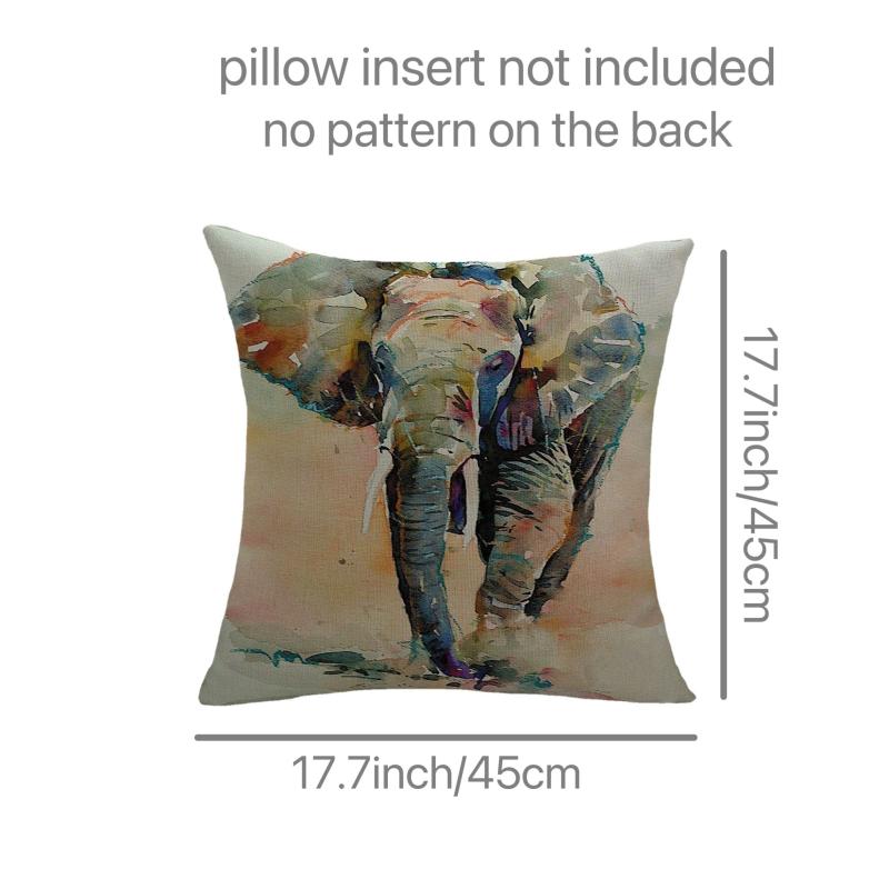 Indian Elephant Pillow Cover Bohemian Pillowcase for Home Decor