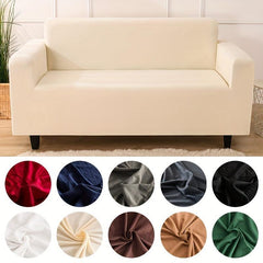 Four Seasons Universal Milk Silk Sofa Slipcover With Non-slip Fixed Stick