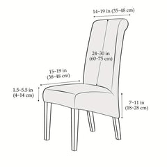 Waterproof Large Dining Chair Slipcover for Weddings High Back Cover