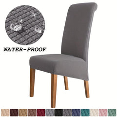 Waterproof Large Dining Chair Slipcover for Weddings High Back Cover