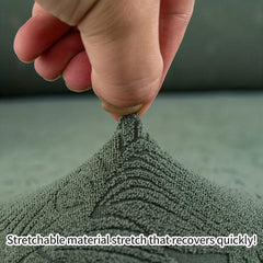 Leaf Jacquard Pattern Sofa Slipcover Non slip Stretch Sofa Cover Couch Cover