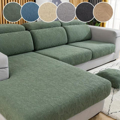 Leaf Jacquard Pattern Sofa Slipcover Non slip Stretch Sofa Cover Couch Cover