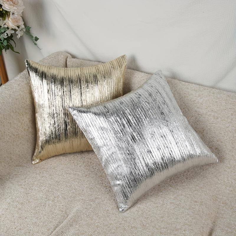 Golden Throw Pillowcase for Living Room Sofa Home Decor