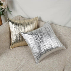 Golden Throw Pillowcase for Living Room Sofa Home Decor