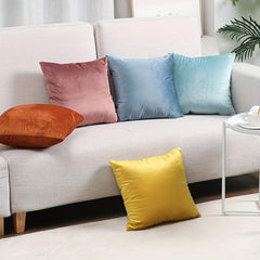 Velvet Solid Pillow Cover for Home Decor - No Insert