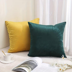 Velvet Solid Pillow Cover for Home Decor - No Insert