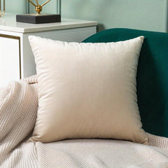 Velvet Solid Pillow Cover for Home Decor - No Insert