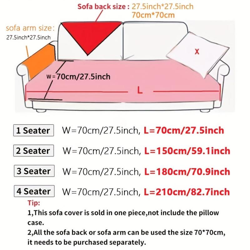 Pet Friendly Chenille Sofa Slipcover Non Slip Protects Furniture