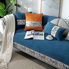 Pet Friendly Chenille Sofa Slipcover Non Slip Protects Furniture