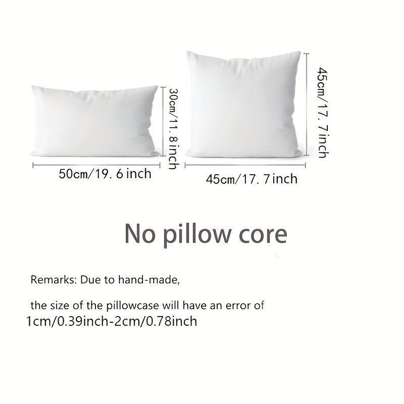 Polka Dot Tufted Decorative Waist Pillow Cover with Piping for Bed
