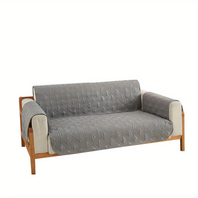 Argyle Pattern Sofa Slipcover Non Slip Pet Friendly Furniture Protector