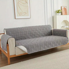 Argyle Pattern Sofa Slipcover Non Slip Pet Friendly Furniture Protector
