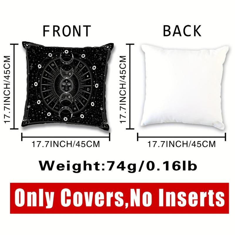 1pc Printed Throw Pillow Covers