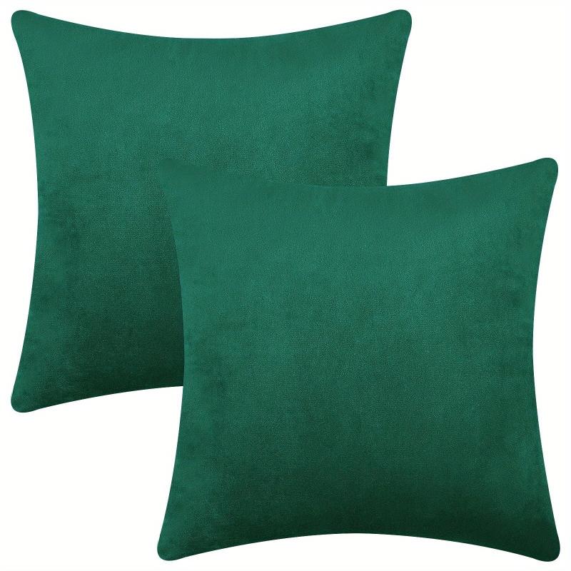 2pcs Velvet Solid Throw Pillowcase Soft Throw Pillow Cover 45x72cm