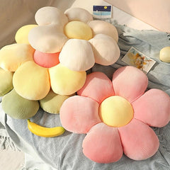 Large Rainbow Daisy Flower Pillow 27in Plush Microfiber Floor P