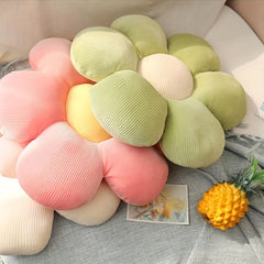 Large Rainbow Daisy Flower Pillow 27in Plush Microfiber Floor P