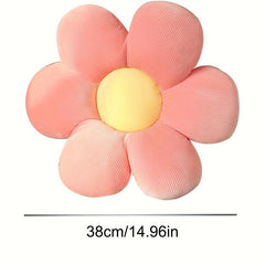 Large Rainbow Daisy Flower Pillow 27in Plush Microfiber Floor P