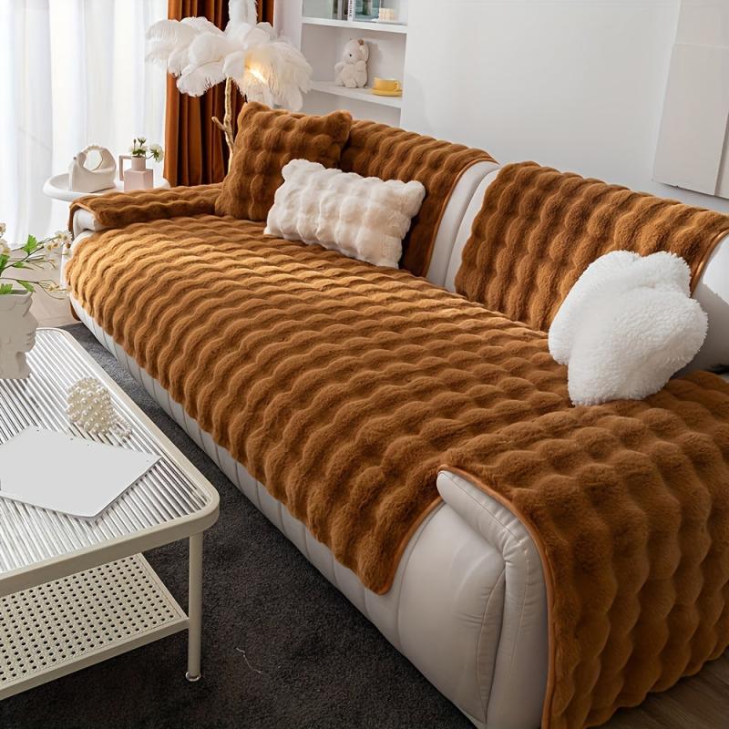 Plush Sofa Slipcover Furniture Protector