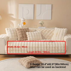 Plush Sofa Slipcover Furniture Protector