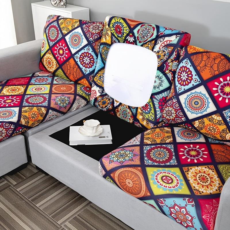 Bohemian Sofa Slipcover Elastic Couch Cover Protector for Home Decor
