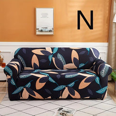 Breathable Leaf Printed Sofa Slipcover Soft and Stylish with Pillow Case