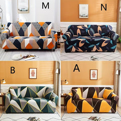 Breathable Leaf Printed Sofa Slipcover Soft and Stylish with Pillow Case