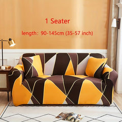 Breathable Leaf Printed Sofa Slipcover Soft and Stylish with Pillow Case