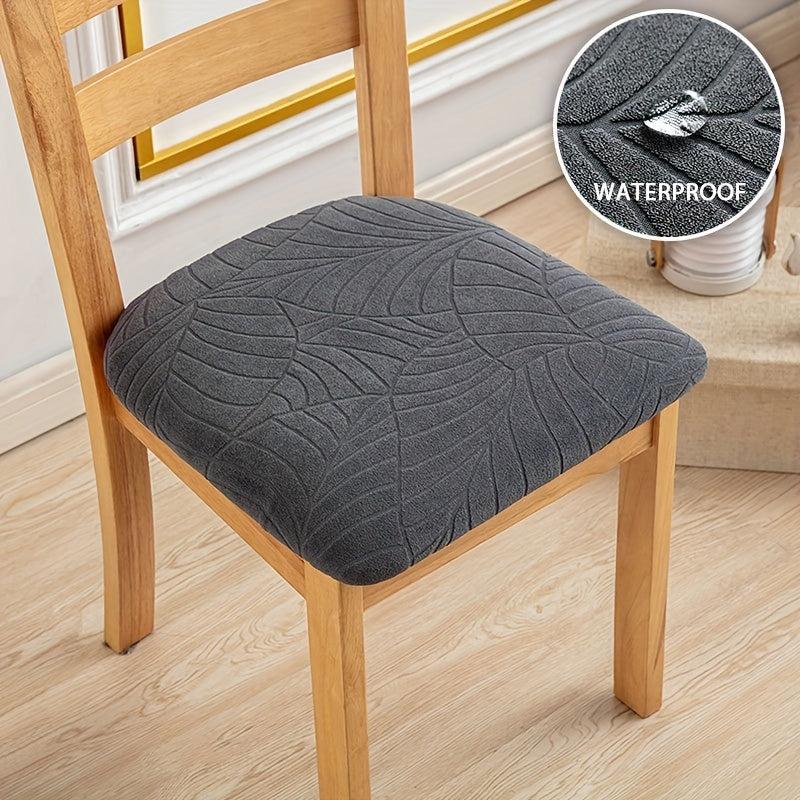 Waterproof Jacquard Dining Chair Slipcover Stretch Anti Dirty Protector Cover