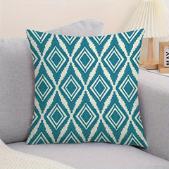 4pcs Geometric Linen Throw Pillow Covers Printed Throw Pillowcase