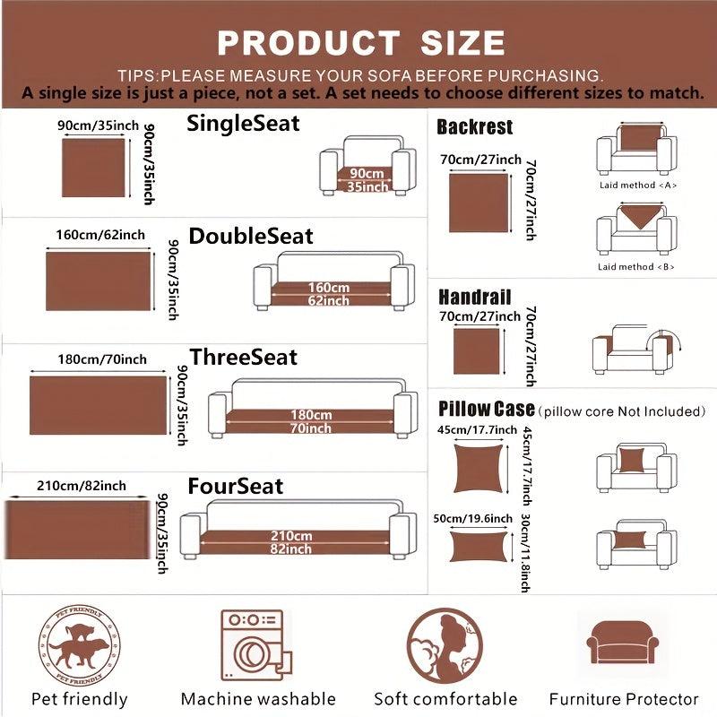 Non-slip Sofa Cover Solid Autumn Winter Furniture Protector