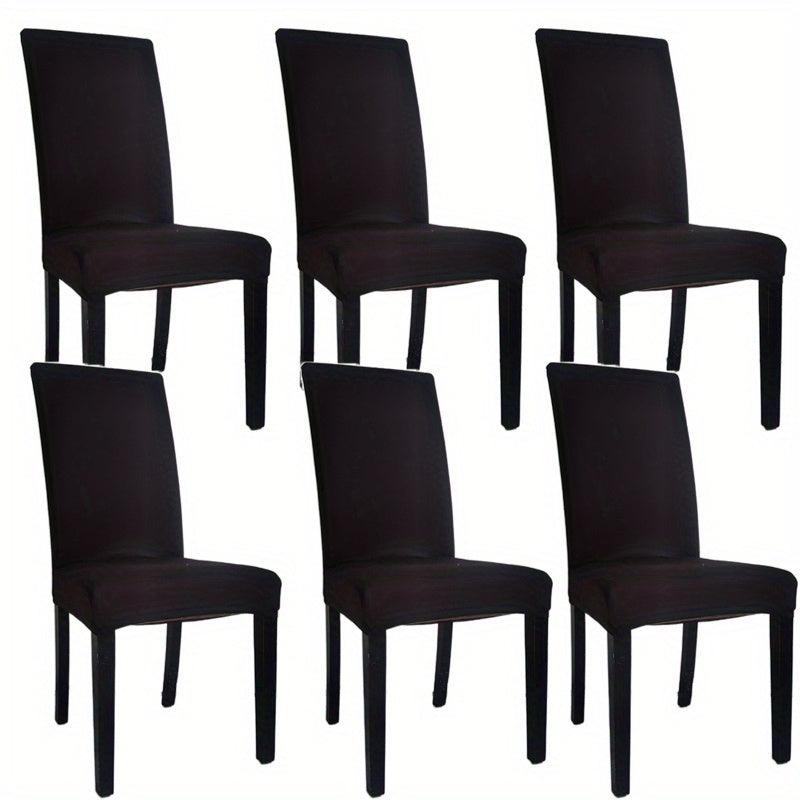 6pcs Dining Chair Slipcover for Wedding Dining Room Office Banquet