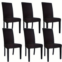 6pcs Dining Chair Slipcover for Wedding Dining Room Office Banquet