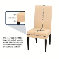 6pcs Dining Chair Slipcover for Wedding Dining Room Office Banquet